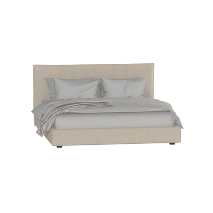 Thea Upholstered Double Bed with Clean Headboard