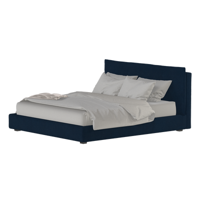 Thea Upholstered Double Bed with Clean Headboard