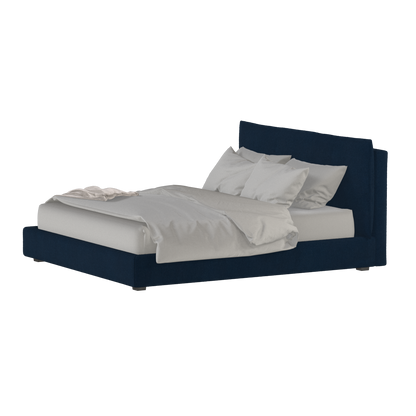 Thea Upholstered Double Bed with Clean Headboard