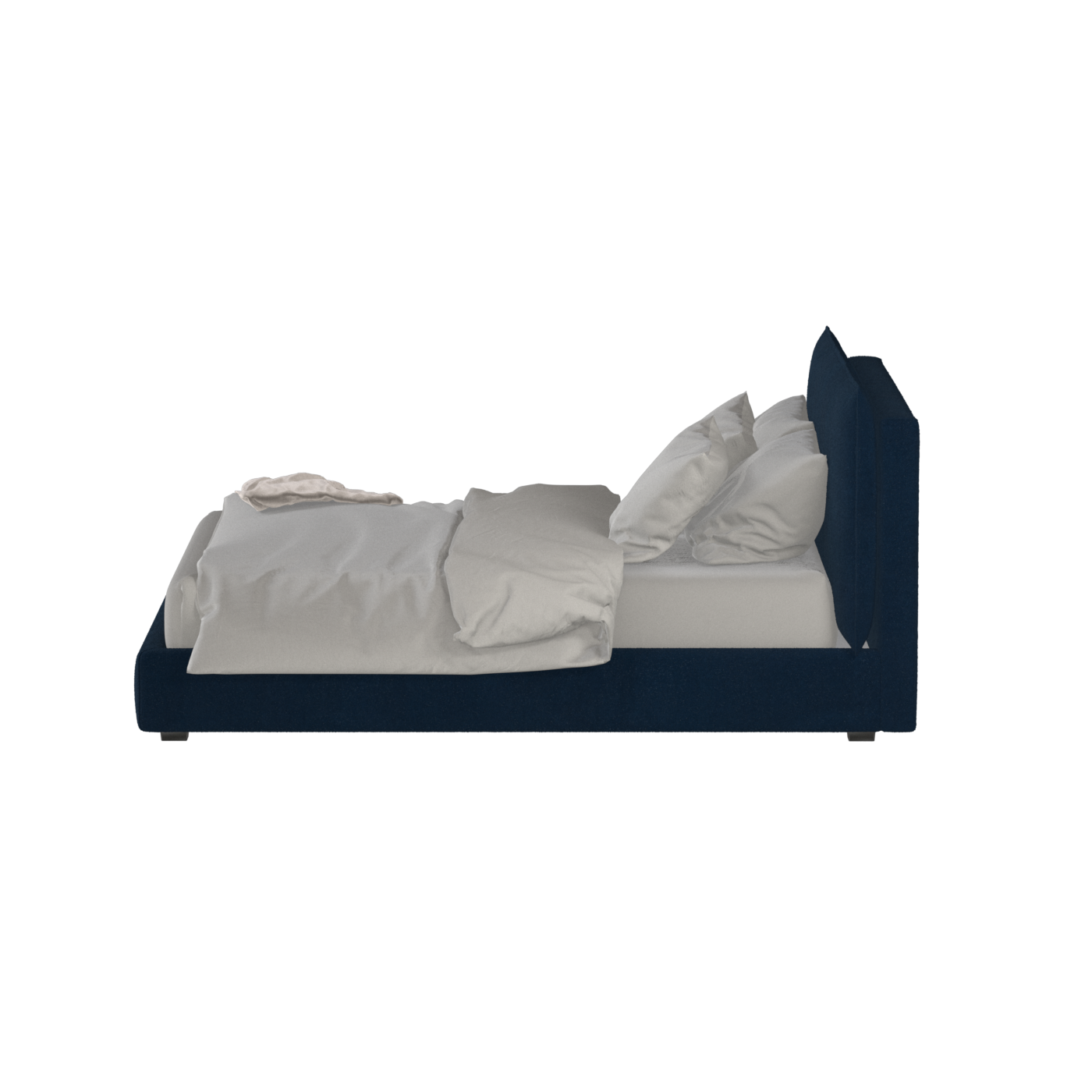 Thea Upholstered Double Bed with Clean Headboard