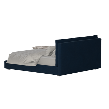 Thea Upholstered Double Bed with Clean Headboard