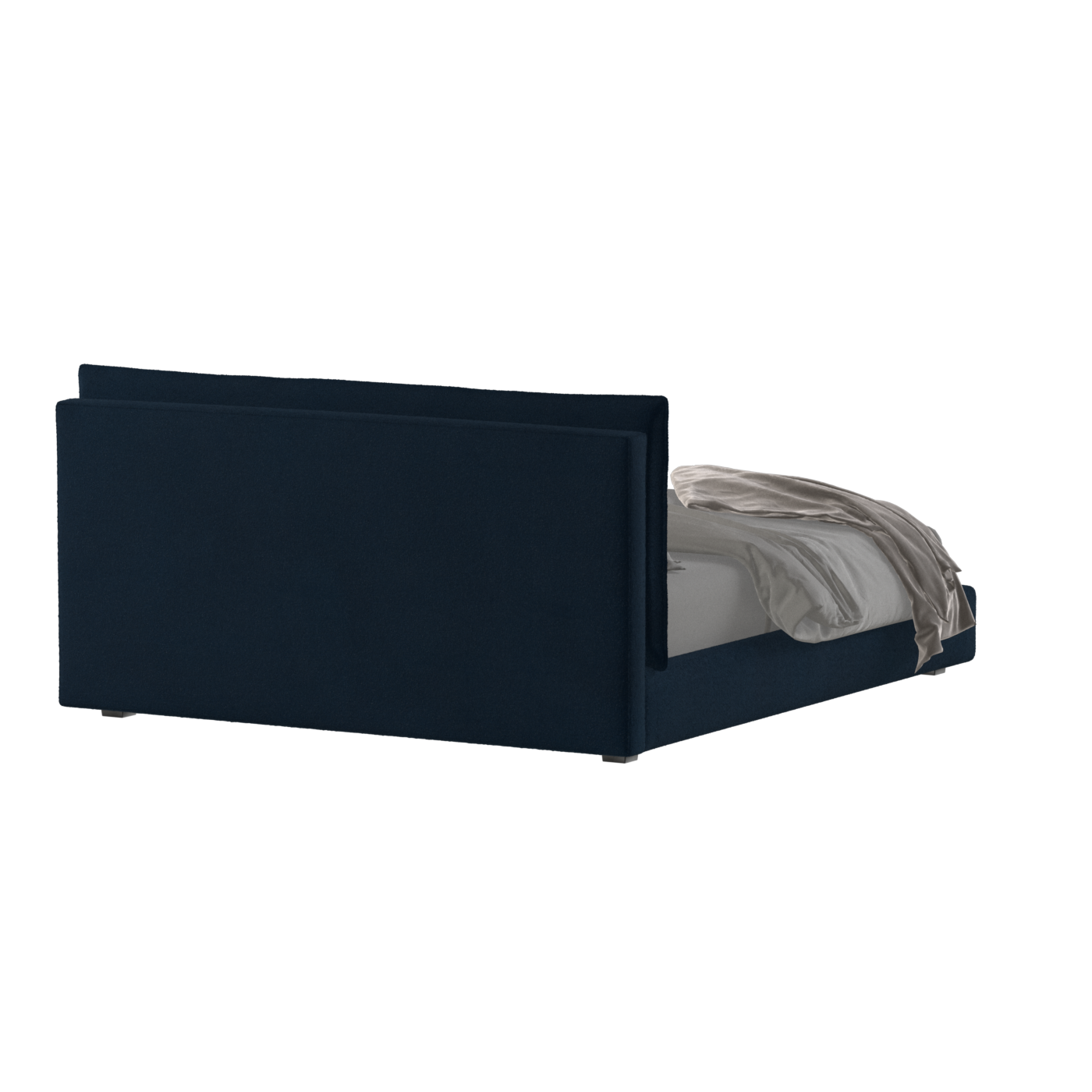 Thea Upholstered Double Bed with Clean Headboard