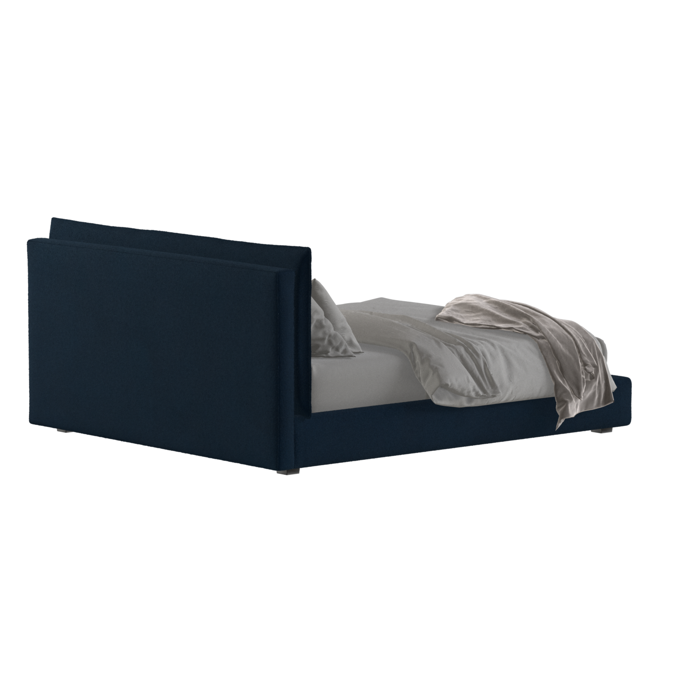 Thea Upholstered Double Bed with Clean Headboard