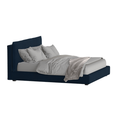 Thea Upholstered Double Bed with Clean Headboard