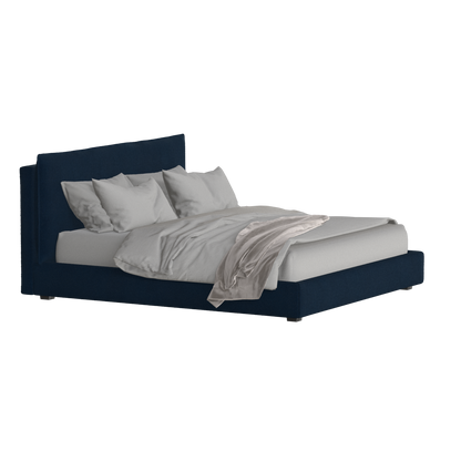 Thea Upholstered Double Bed with Clean Headboard