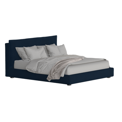 Thea Upholstered Double Bed with Clean Headboard