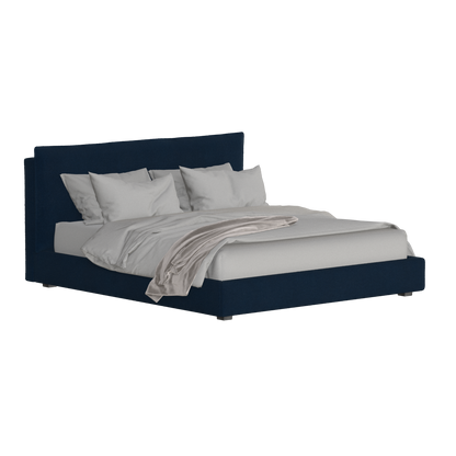 Thea Upholstered Double Bed with Clean Headboard