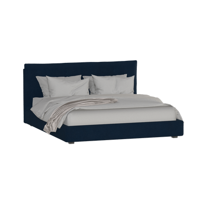 Thea Upholstered Double Bed with Clean Headboard