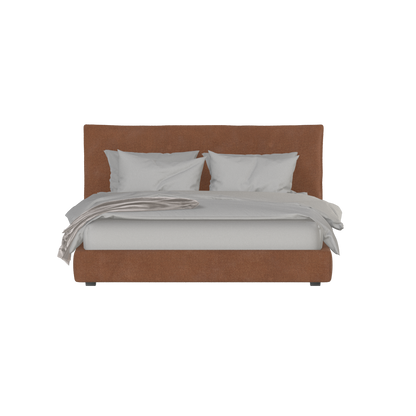 Thea Upholstered Double Bed with Clean Headboard