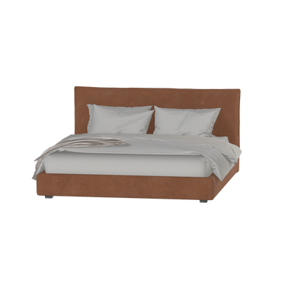 Thea Upholstered Double Bed with Clean Headboard