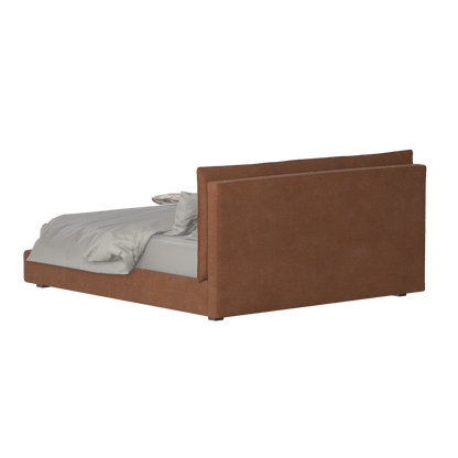 Thea Upholstered Double Bed with Clean Headboard