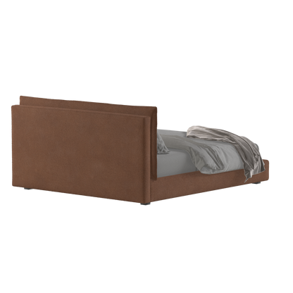 Thea Upholstered Double Bed with Clean Headboard