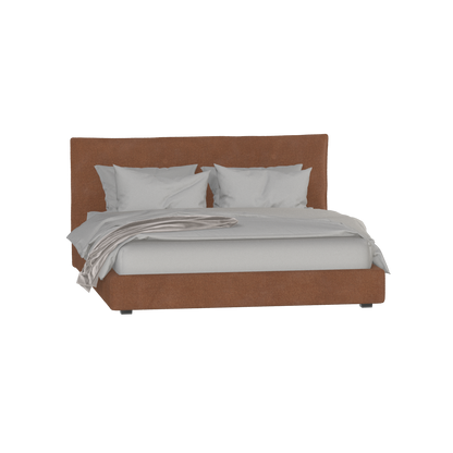 Thea Upholstered Double Bed with Clean Headboard