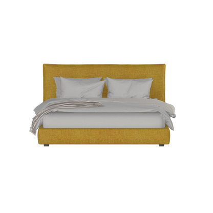 Thea Upholstered Double Bed with Clean Headboard
