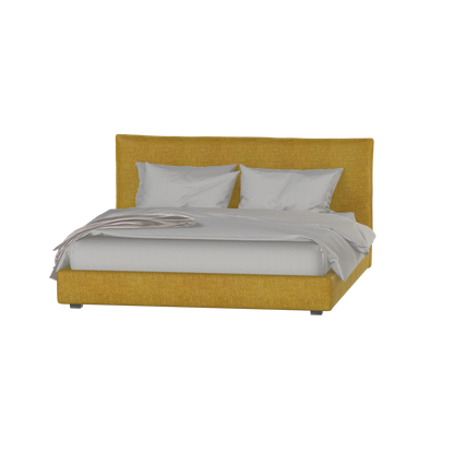 Thea Upholstered Double Bed with Clean Headboard