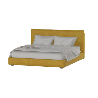 Thea Upholstered Double Bed with Clean Headboard