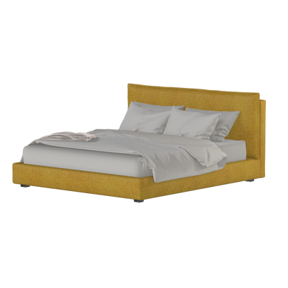 Thea Upholstered Double Bed with Clean Headboard