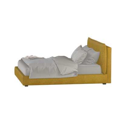 Thea Upholstered Double Bed with Clean Headboard