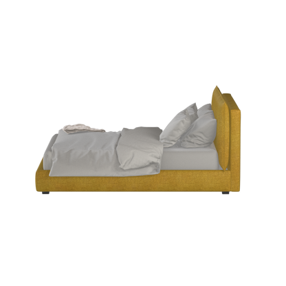 Thea Upholstered Double Bed with Clean Headboard