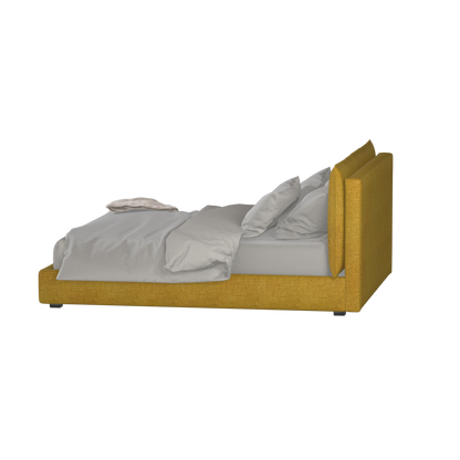 Thea Upholstered Double Bed with Clean Headboard