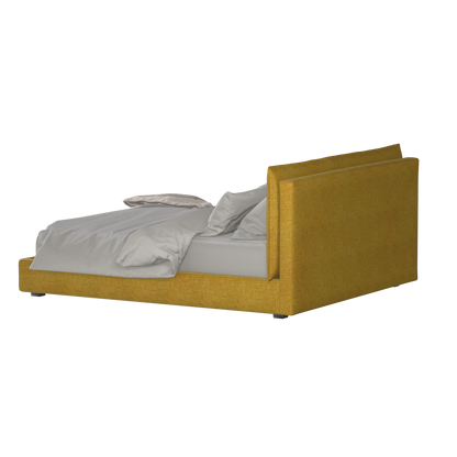 Thea Upholstered Double Bed with Clean Headboard