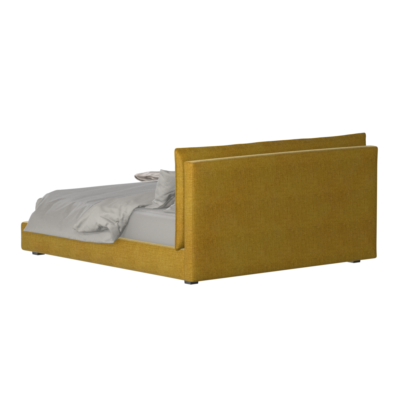 Thea Upholstered Double Bed with Clean Headboard