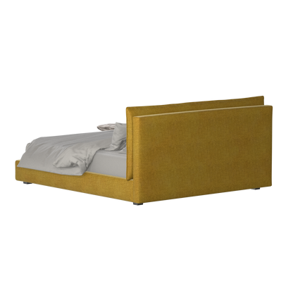 Thea Upholstered Double Bed with Clean Headboard