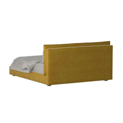 Thea Upholstered Double Bed with Clean Headboard