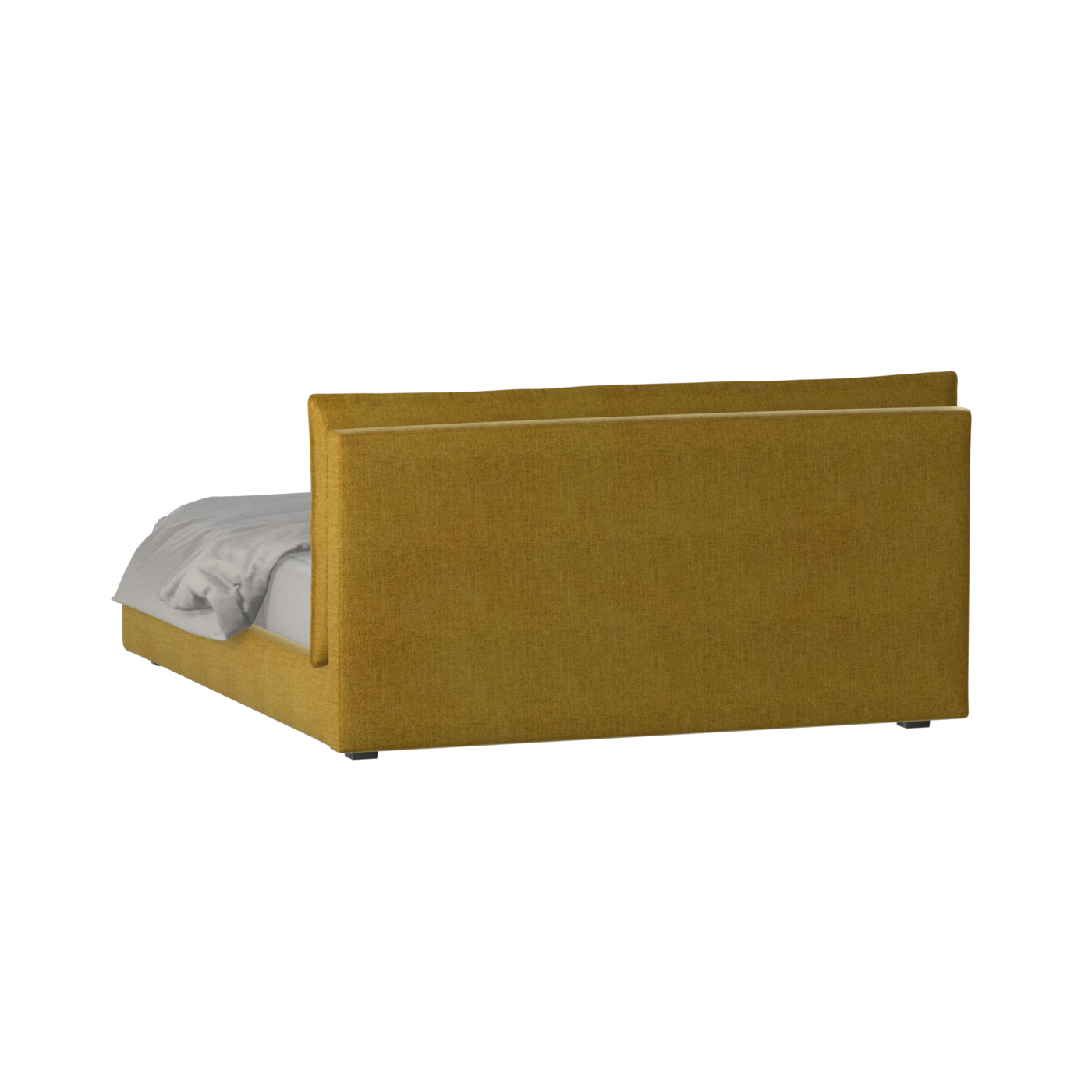 Thea Upholstered Double Bed with Clean Headboard