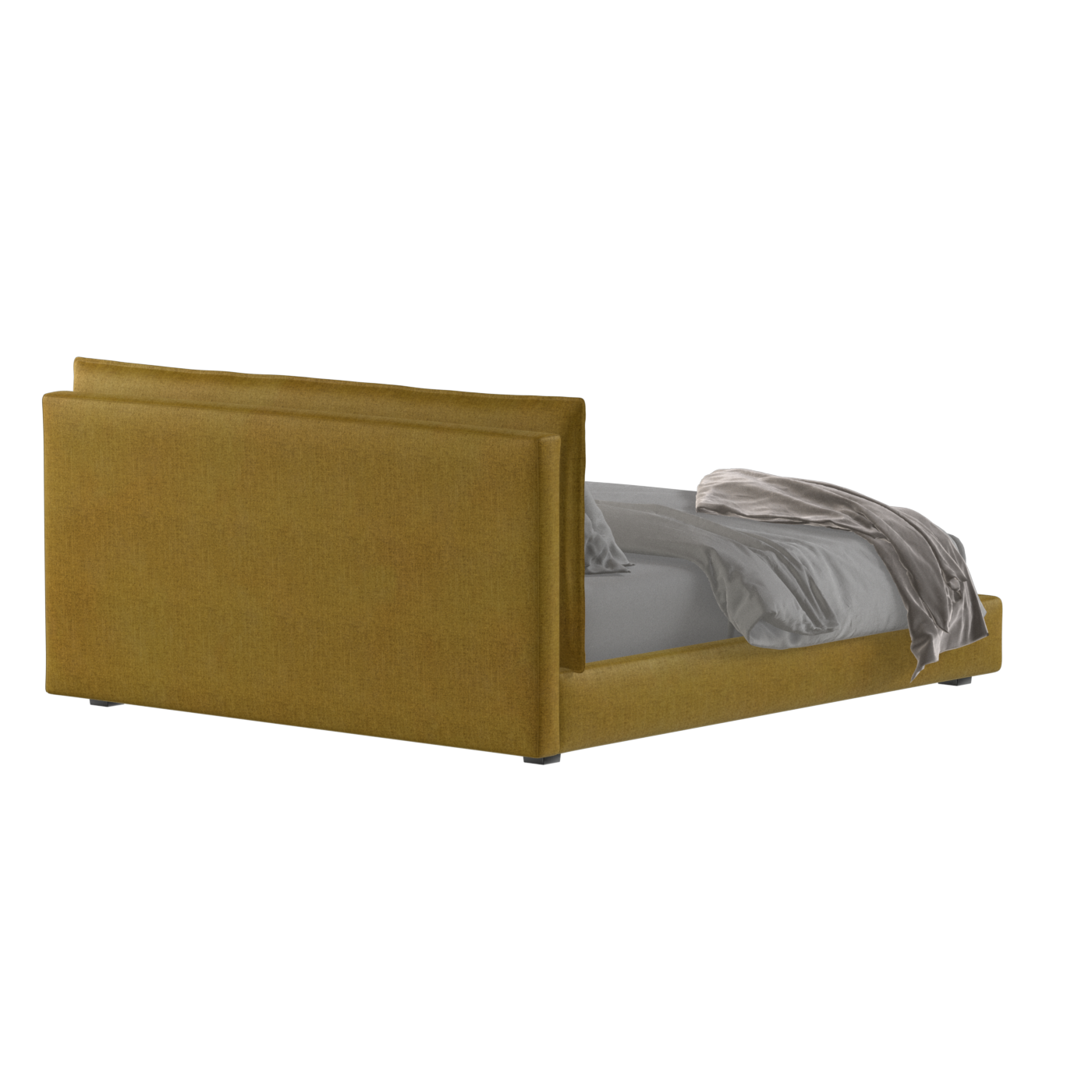 Thea Upholstered Double Bed with Clean Headboard