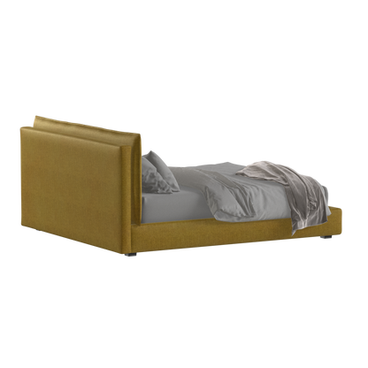 Thea Upholstered Double Bed with Clean Headboard