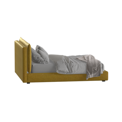 Thea Upholstered Double Bed with Clean Headboard
