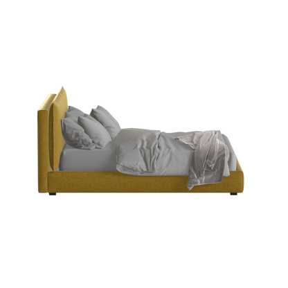 Thea Upholstered Double Bed with Clean Headboard