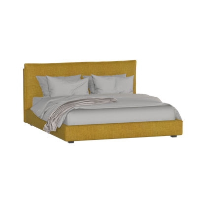 Thea Upholstered Double Bed with Clean Headboard