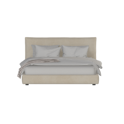 Thea Upholstered Double Bed with Clean Headboard