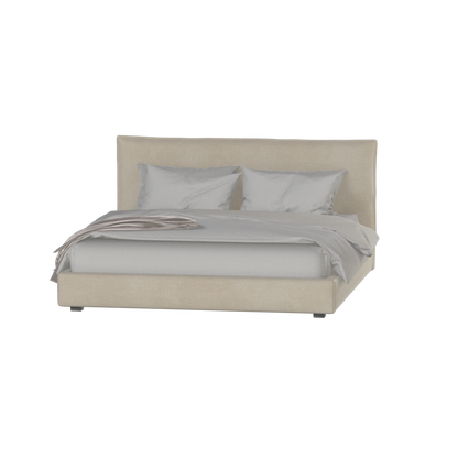 Thea Upholstered Double Bed with Clean Headboard