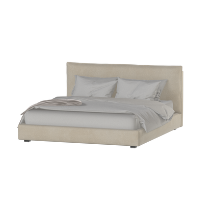 Thea Upholstered Double Bed with Clean Headboard