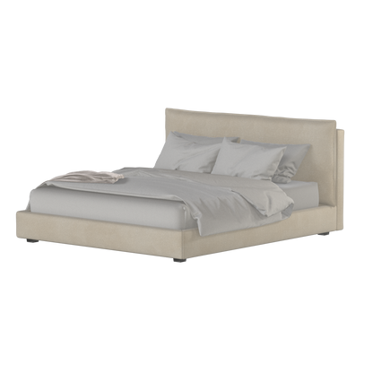 Thea Upholstered Double Bed with Clean Headboard