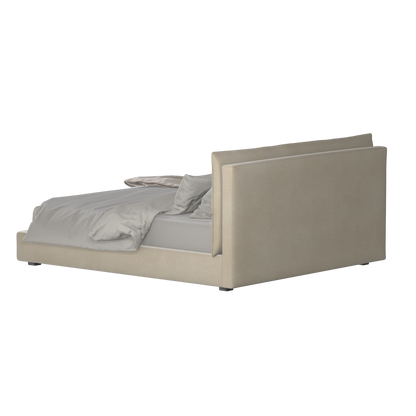 Thea Upholstered Double Bed with Clean Headboard