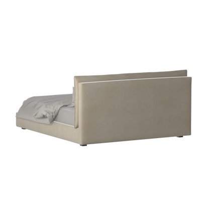 Thea Upholstered Double Bed with Clean Headboard