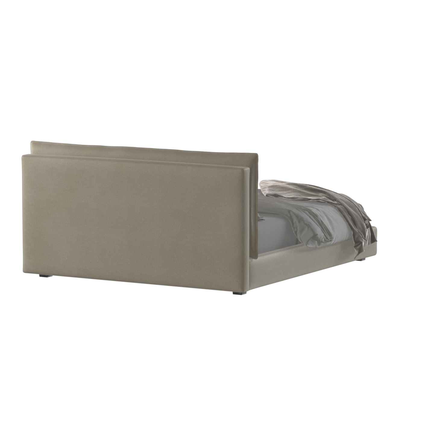 Thea Upholstered Double Bed with Clean Headboard