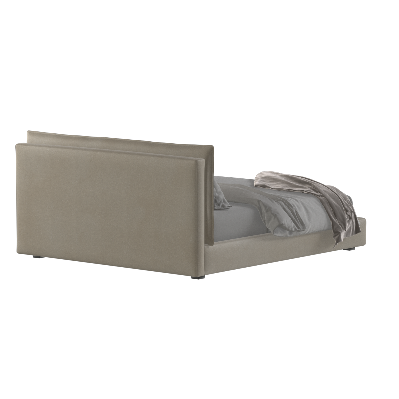 Thea Upholstered Double Bed with Clean Headboard