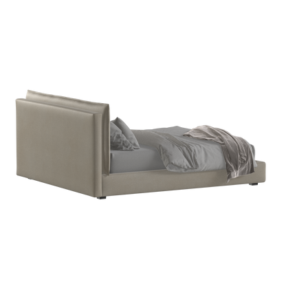 Thea Upholstered Double Bed with Clean Headboard
