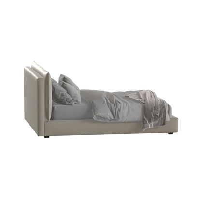 Thea Upholstered Double Bed with Clean Headboard
