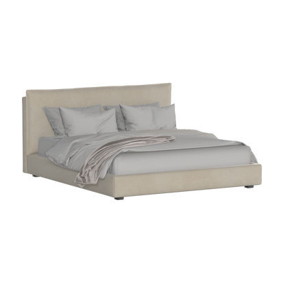 Thea Upholstered Double Bed with Clean Headboard