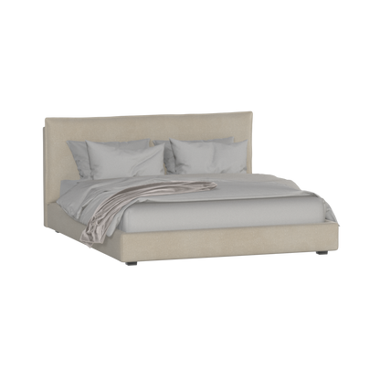 Thea Upholstered Double Bed with Clean Headboard