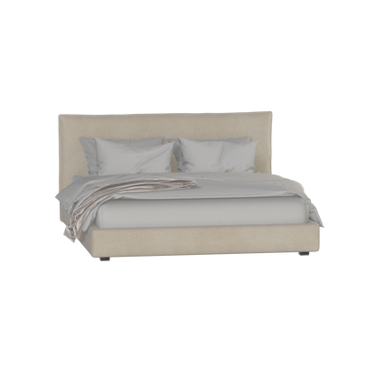 Thea Upholstered Double Bed with Clean Headboard