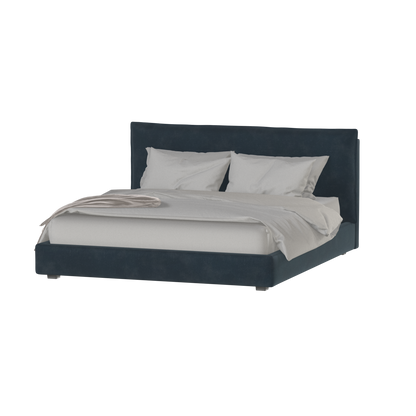 Thea Upholstered Double Bed with Clean Headboard