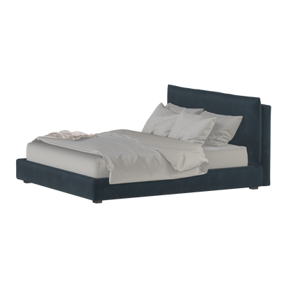 Thea Upholstered Double Bed with Clean Headboard