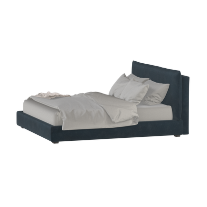 Thea Upholstered Double Bed with Clean Headboard
